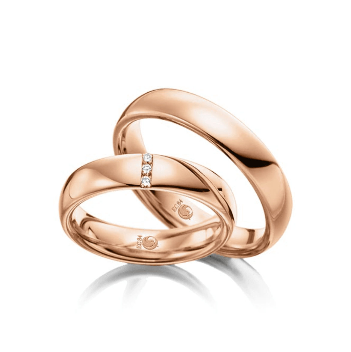 Juwelier Schröder Trauringe in Rotgold
