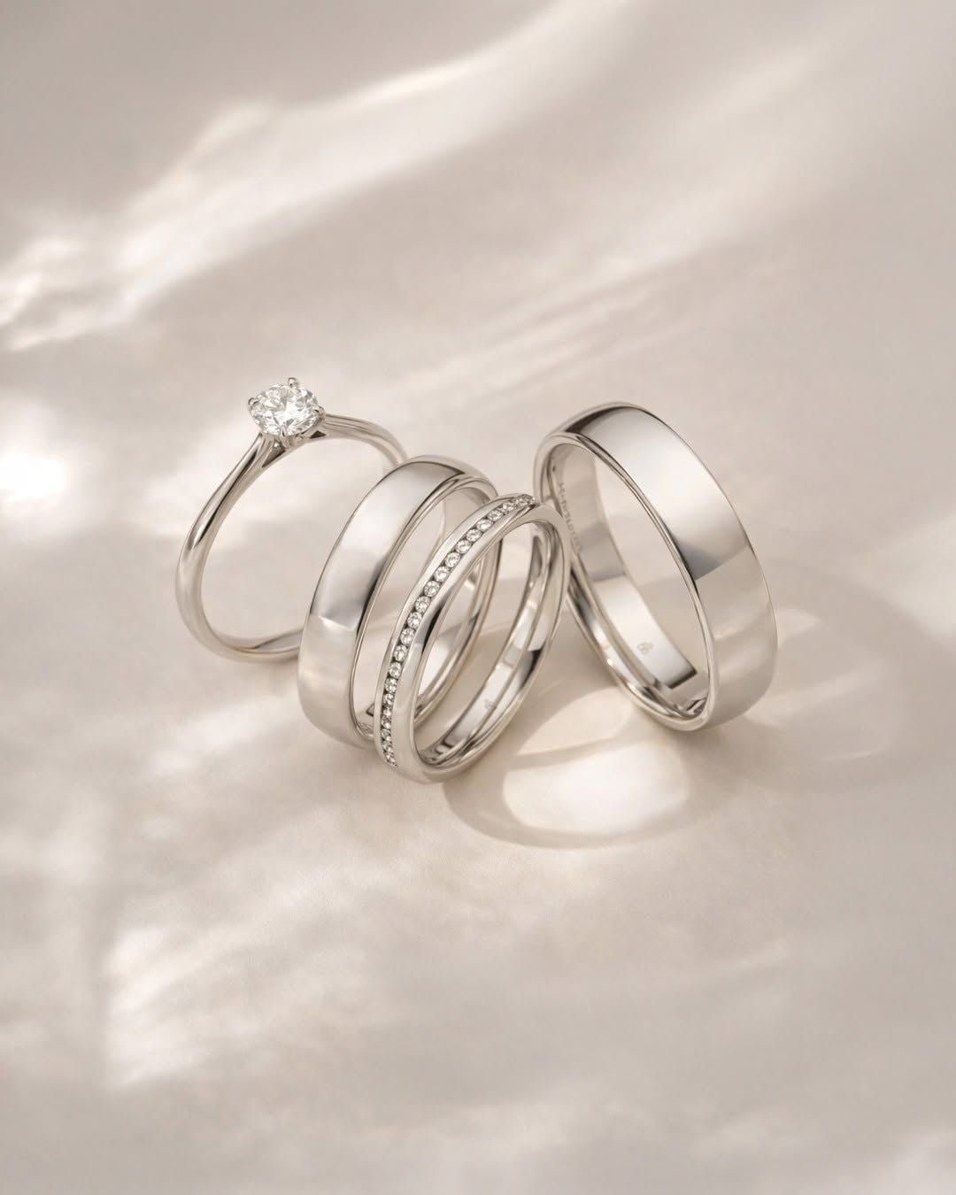 Ring-Set Weißgold Juwelier 1651