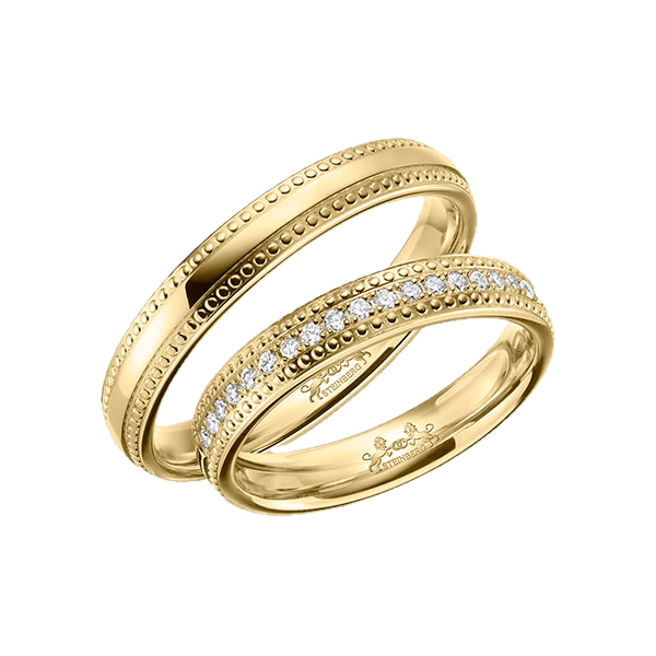 123GOLD Q-1639-6 – Memoire-Trauringe – Trauringe, Klassisch, detailreich und von Vintage-Elementen geprägt