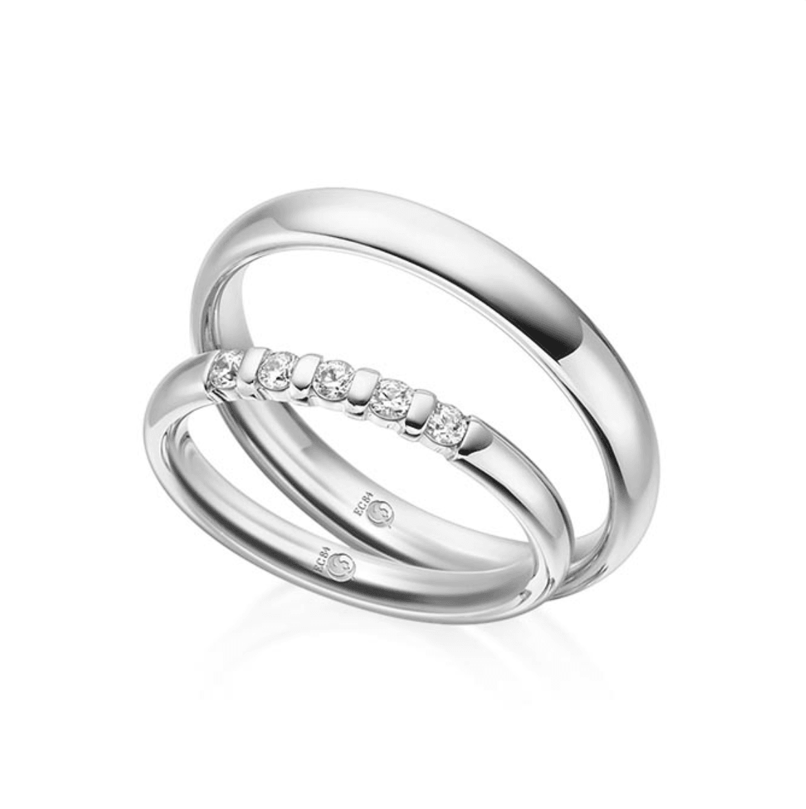 Juwelier Schröder Trauringe in Weißgold