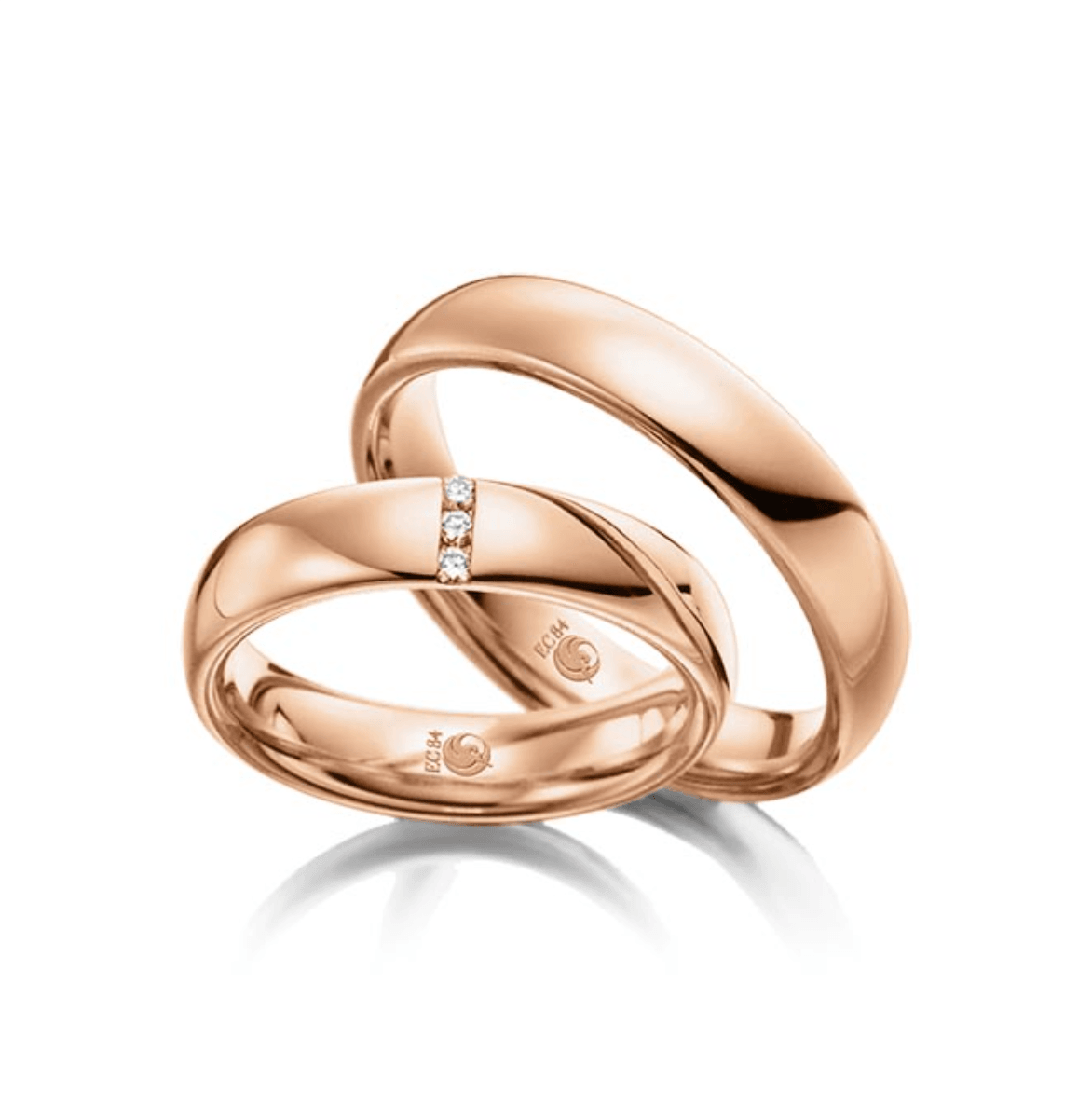 Juwelier Schröder Trauringe in Rotgold