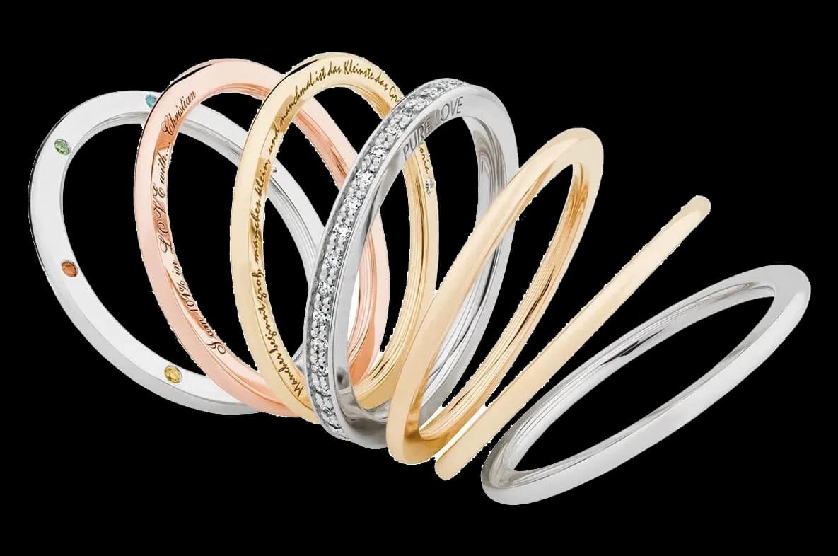 Ringe graviert
