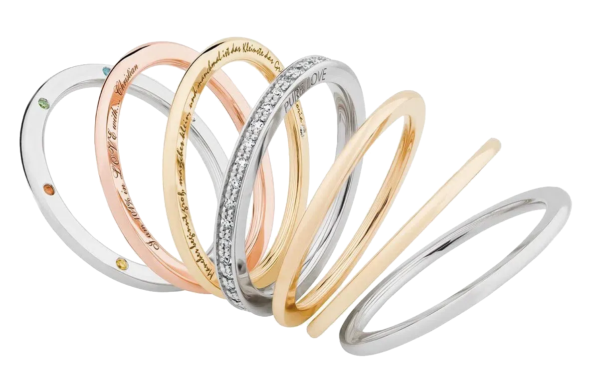 Ringe graviert